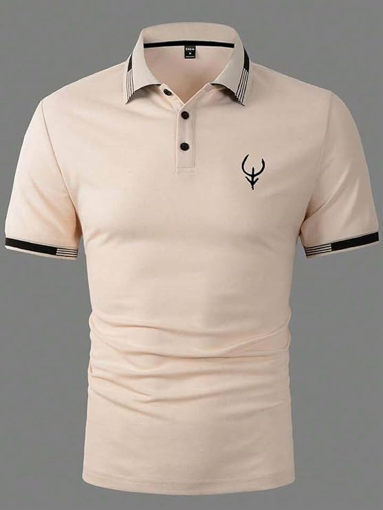 Lymio Polo T Shirt for Men || T Shirt for Man || Collar T Shirt Style Men (Packs Also Available) (Polo-40-43)